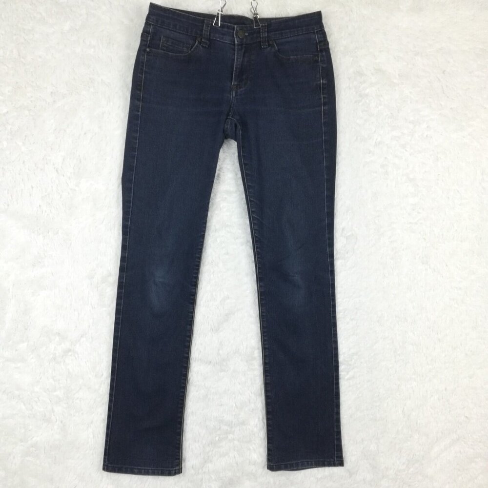 Calvin Klein Womens‎ Jeans Skinny Blue Denim Low Rise Dark Wash Stretch Tall 4T